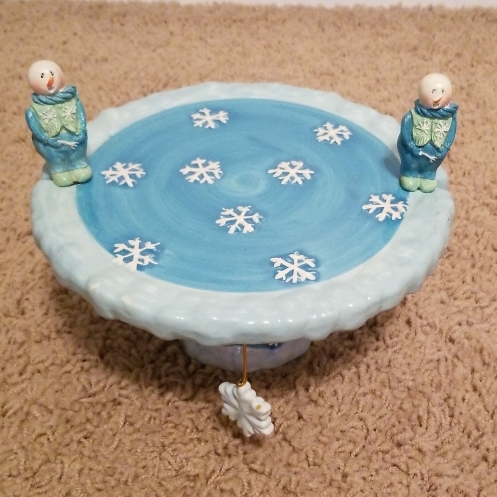 Elements Snowman and Snowflake Cheese Plate